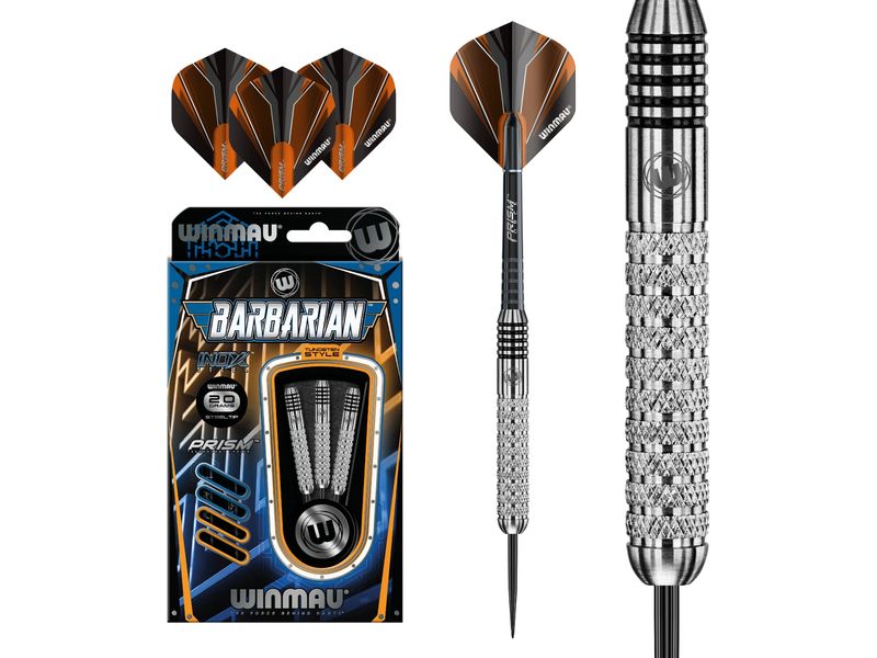 Winmau Dartpfeile Steeldart Barbarian 3 Stück Einfach zu werfende, leistungsstarke Dartpfeile