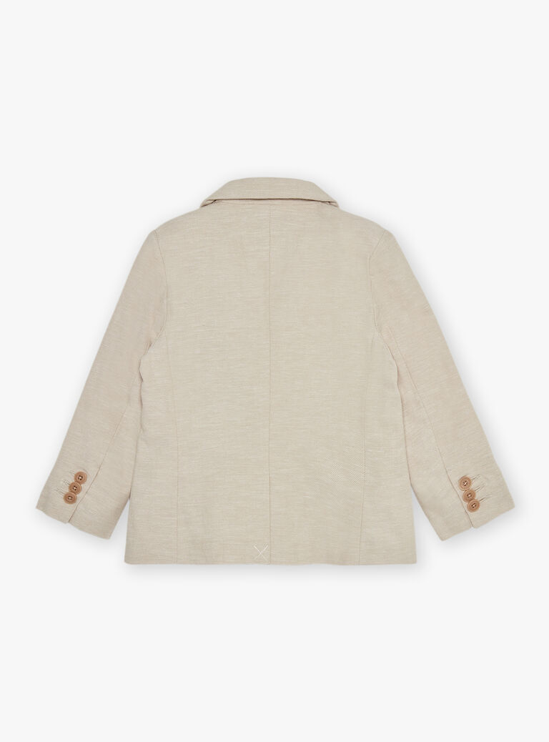 Veste beige en lin