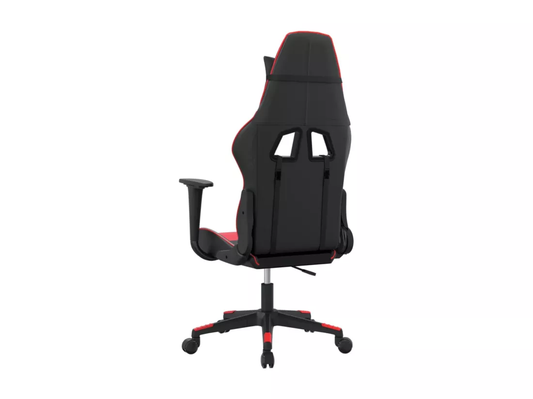 Chaise de jeu de massage Noir et rouge Similicuir