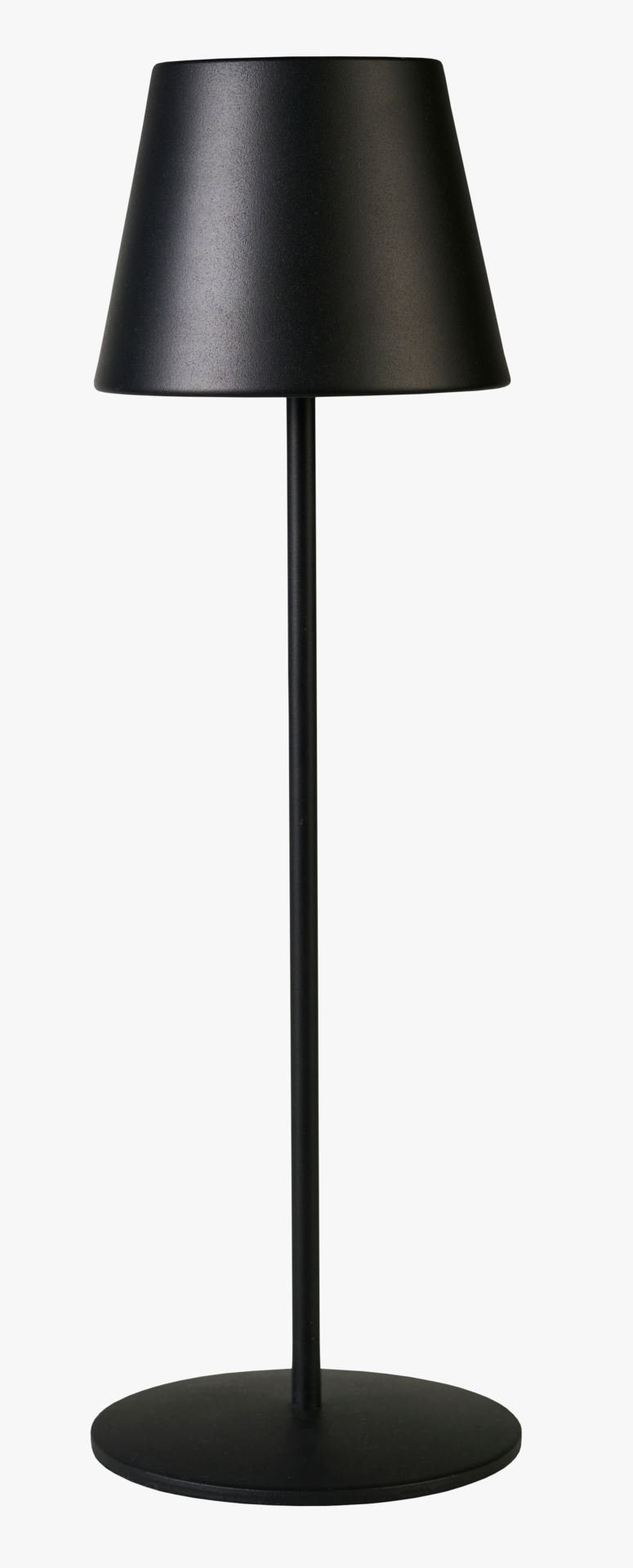 Led lampe svart - 12x12x38 cm
