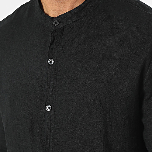 Ensemble Chemise Manches Longues Et Pantalon Noir