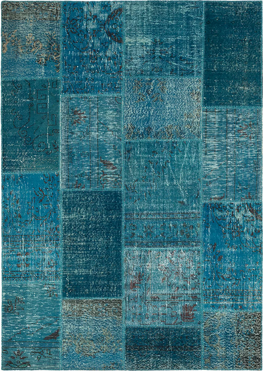 Vintage Teppich Patchwork 200 x 300 cm