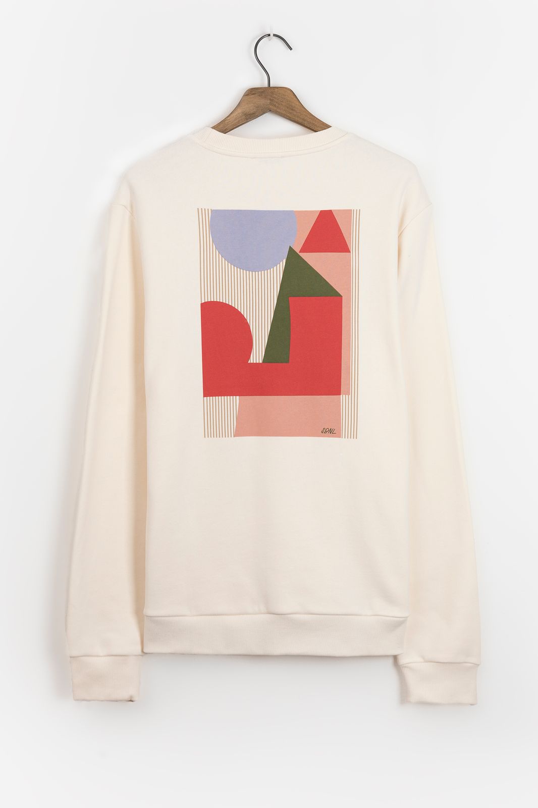 Off-white sweater met artwork