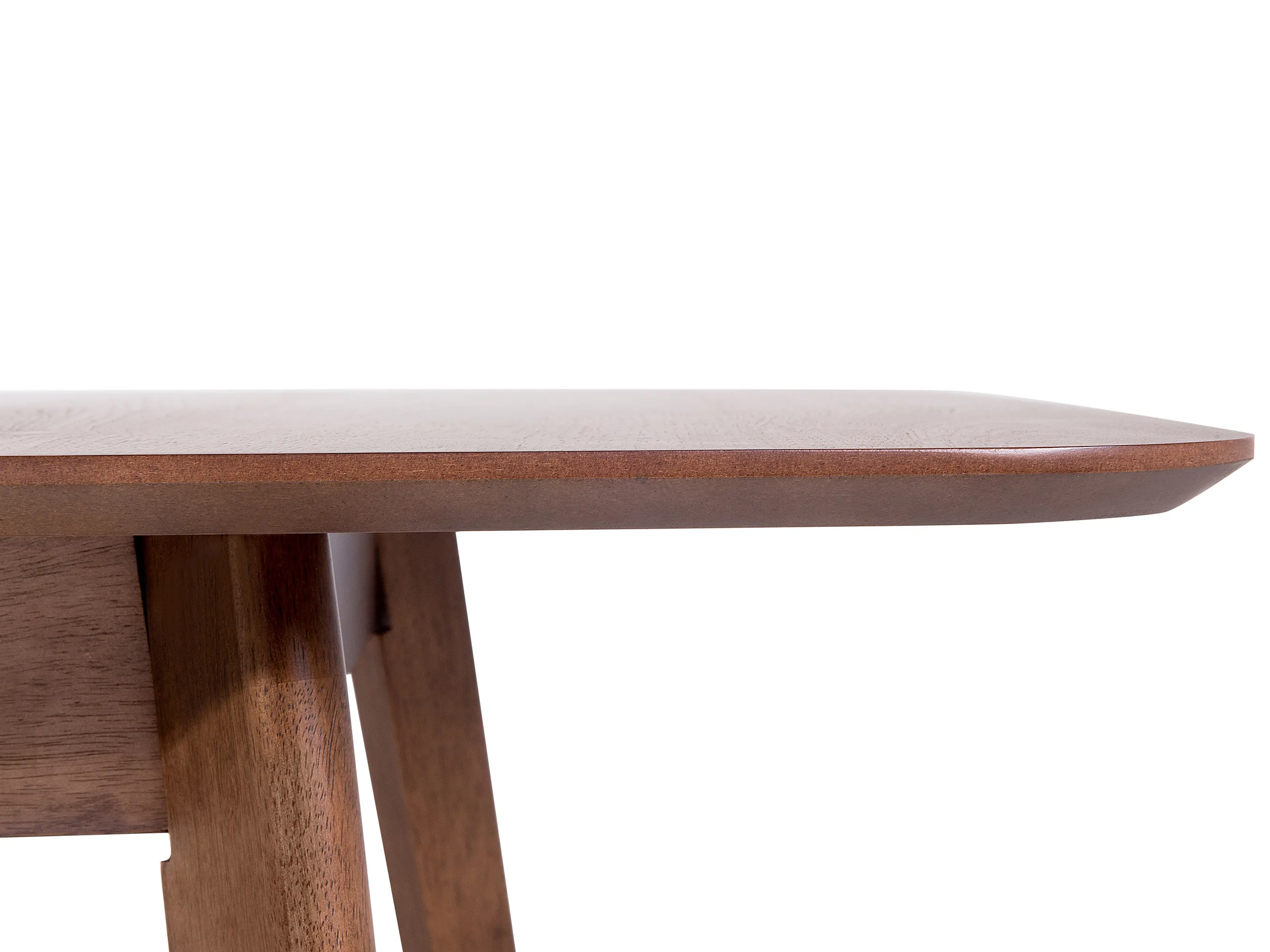 Eettafel uitschuifbaar MADOX Donker walnoothout 90 cm 150/190 cm