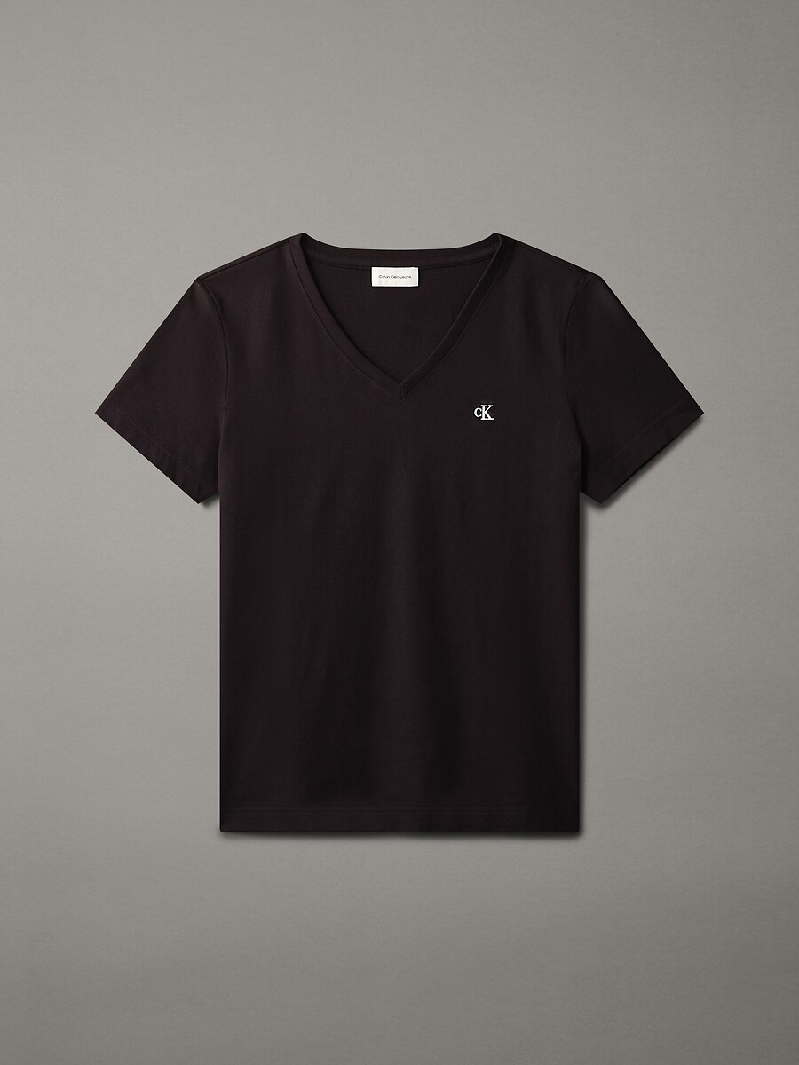CALVIN KLEIN JEANS<br>Camiseta de manga curta com decote em V