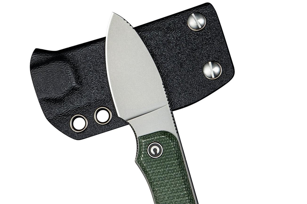 Civivi Baby Banter Fixed C23045-2 Nitro-V, Green Micarta, vaststaand mes, Ben Petersen design