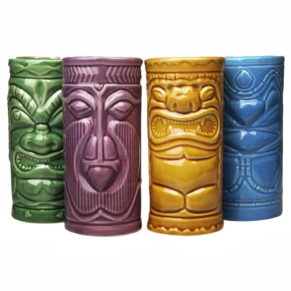 4x Keramikkrus - Tiki