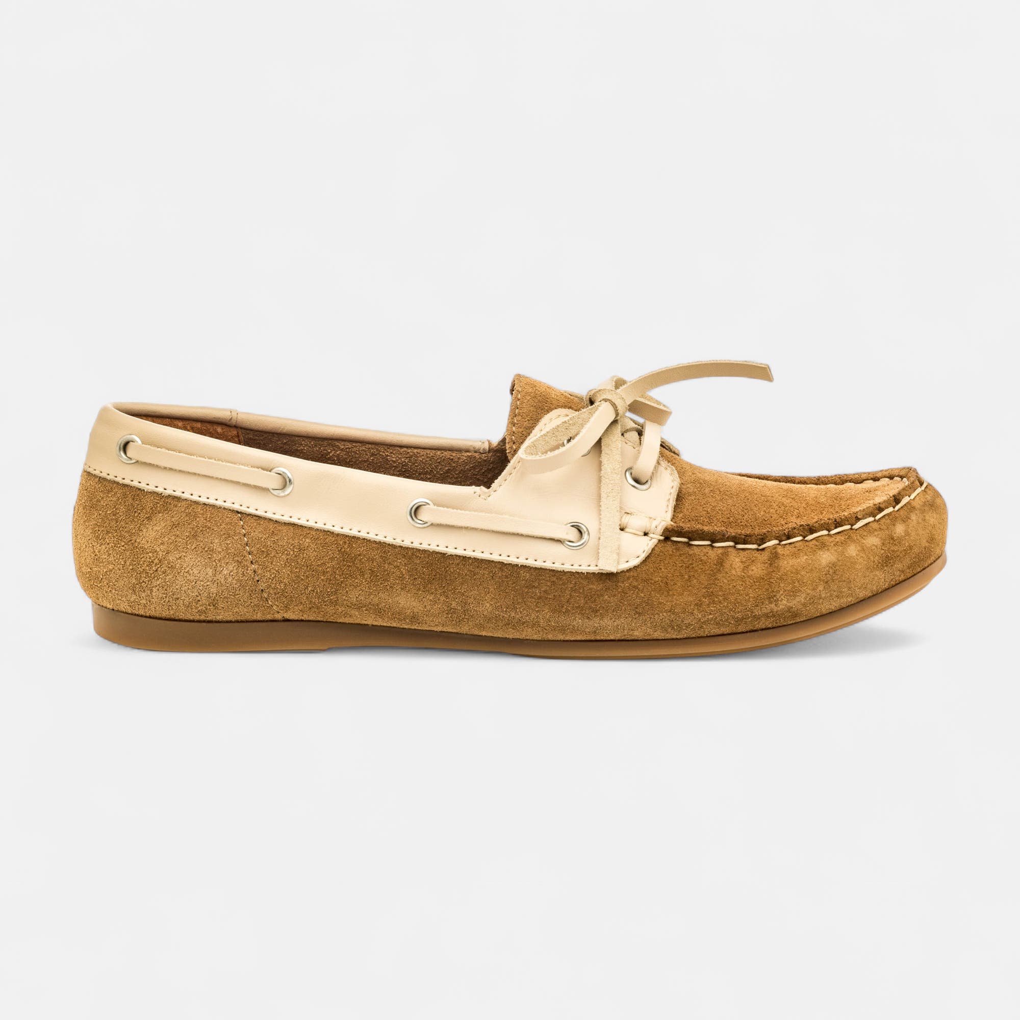 Mocassins Femme en cuir beige