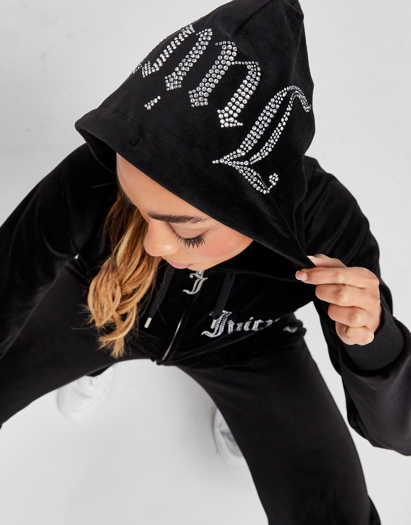 JUICY COUTURE Sweat à Capuche Zippé Diamante Femme