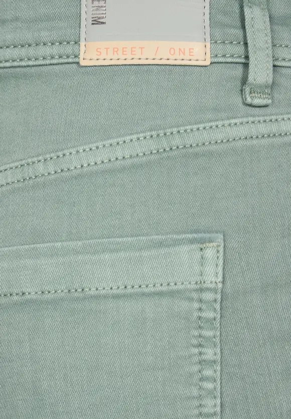 Casual Fit Color Jeans - soft olive washed