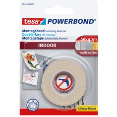 Powerband Adhésif de montage INDOOR, 19 mm x 1,5 m