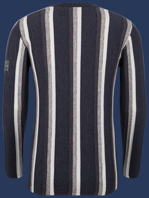 Herren Pullover 010 KoNitF, Darknavy/Anthracite