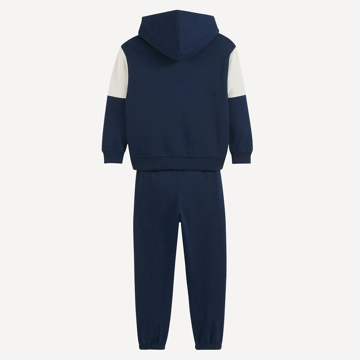 COLEÇÕES LA REDOUTE<br>Conjunto de moletom com capuz e calça de moletom mesclados