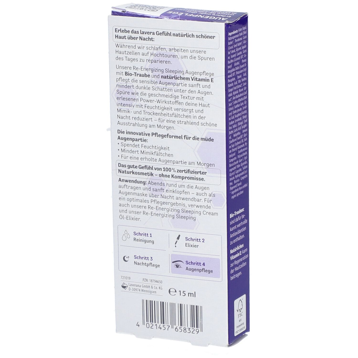 Lavera Re-Energizing Sleeping Augenpflege