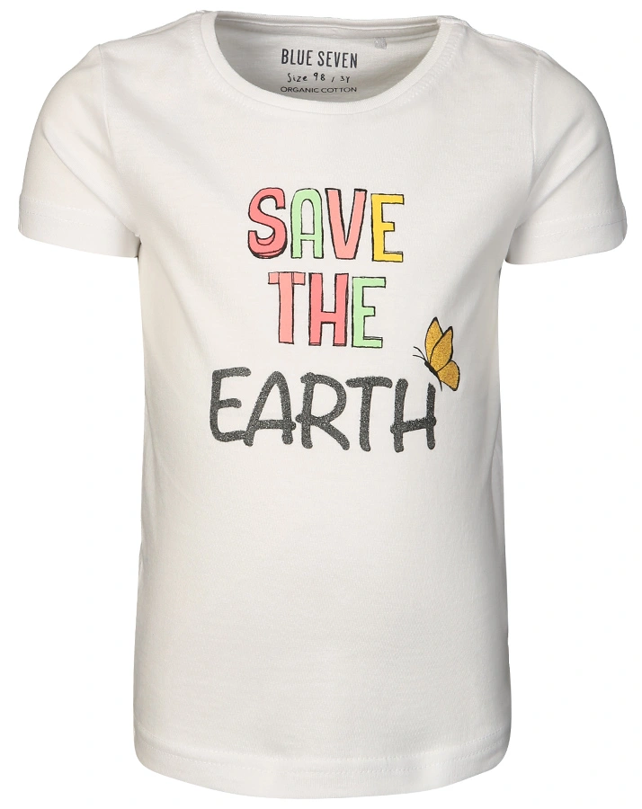 T-Shirt SAVE THE EARTH in weiß