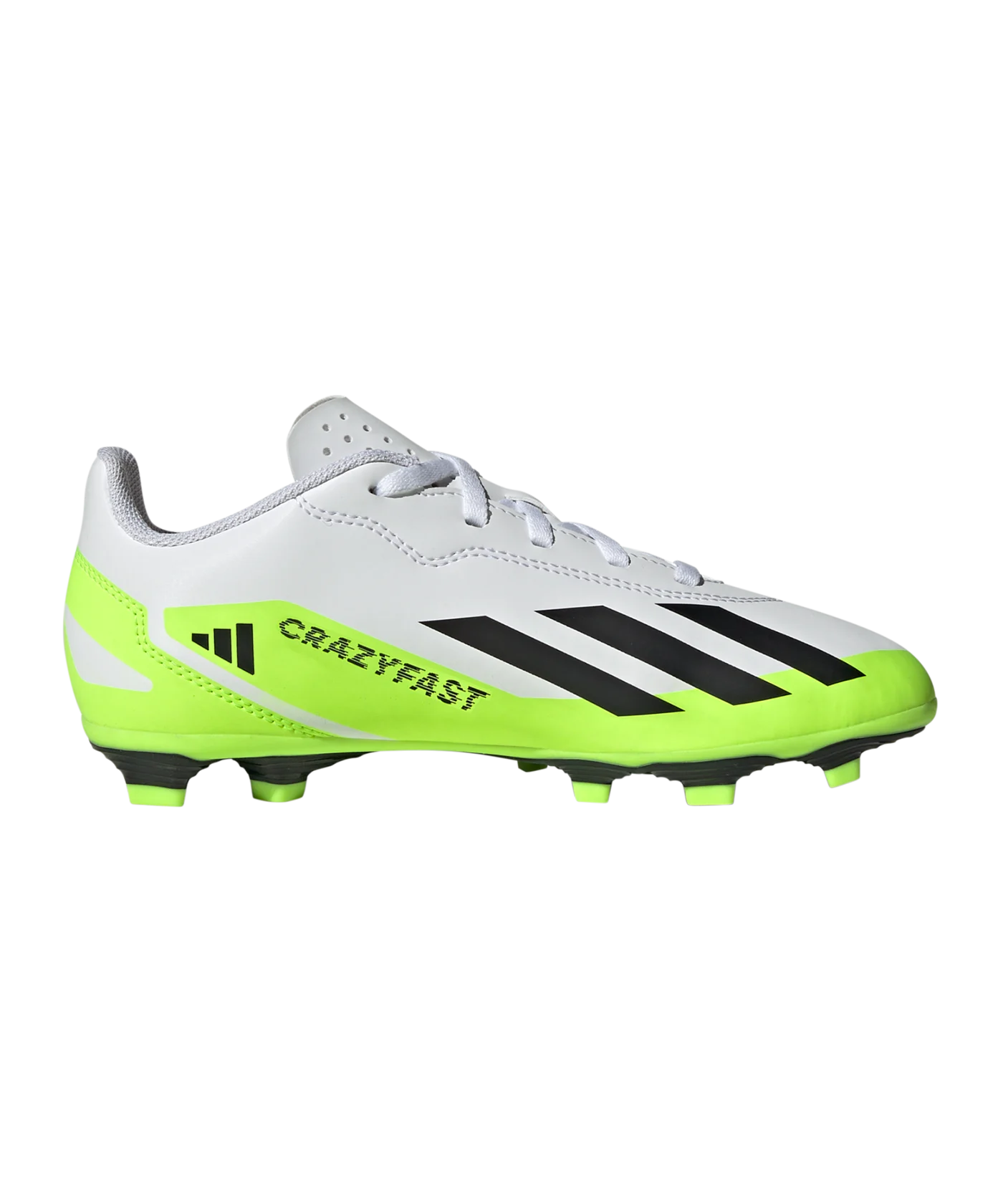 adidas X Crazyfast.4 FG Crazyrush Kids Weiss Schwarz Gelb
