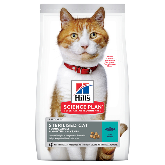 Croquettes chat adulte stérilisé au thon Super Premium - 1,5 kg