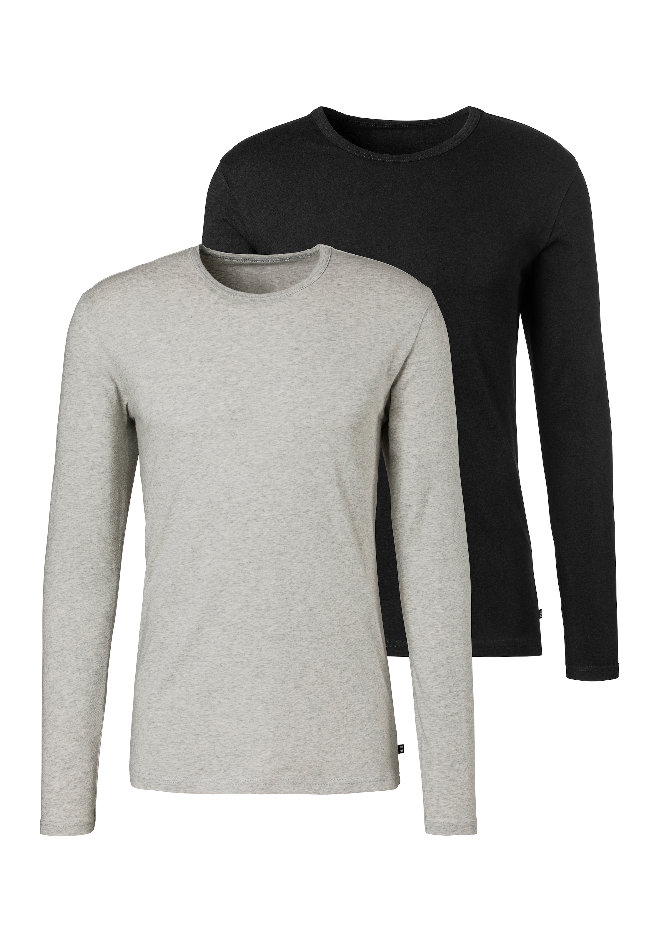 H.I.S Langarmshirt Packung, 2er-Pack,  Doppelpack Unterziehshirt aus Baumwoll-Mix