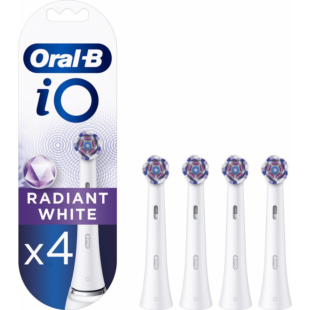 Oral-B iO Radiant White tannbørstehoder 420330 (hvit)