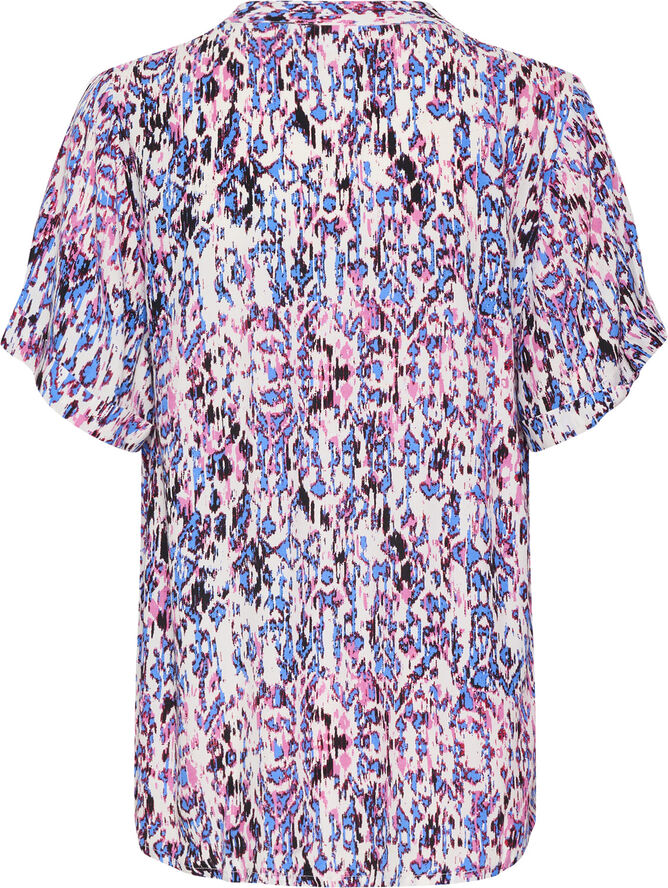 Saint Tropez AgnesSZ SS Top Pink c. ikat paint