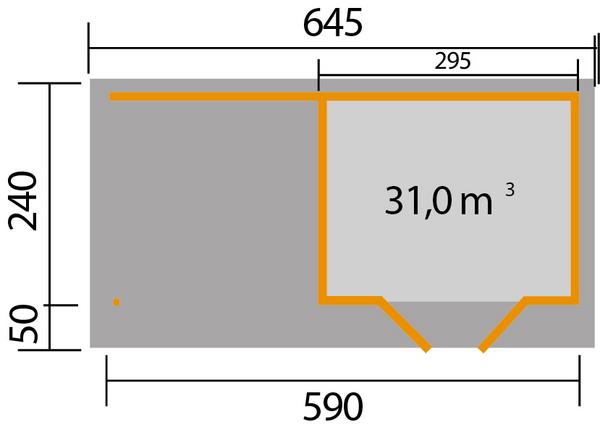 Weka Designhaus 126 B, Gr. 1, ca.