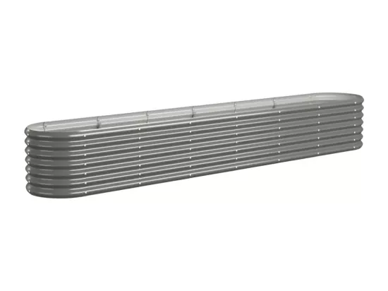 Jardinière bac lit surélevé grise 260 x 40 x 36 cm 02_0039616