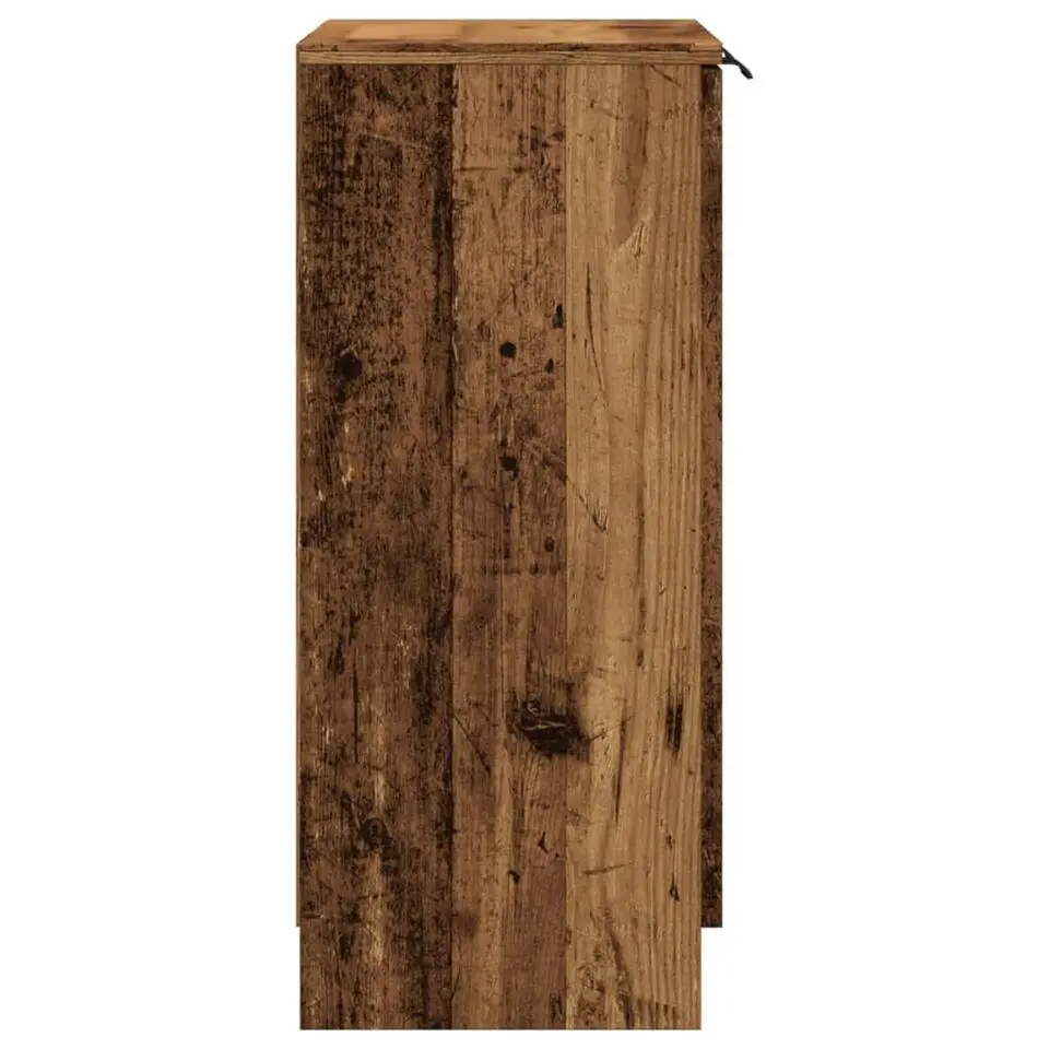 vidaXL - Dressoir met 2 deuren - Oud hout - Bewerkt hout - 60x30x70 cm