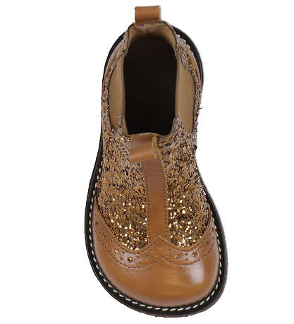 Angulus Støvler - Chelsea - Cognac/Bronze m. Glimmer