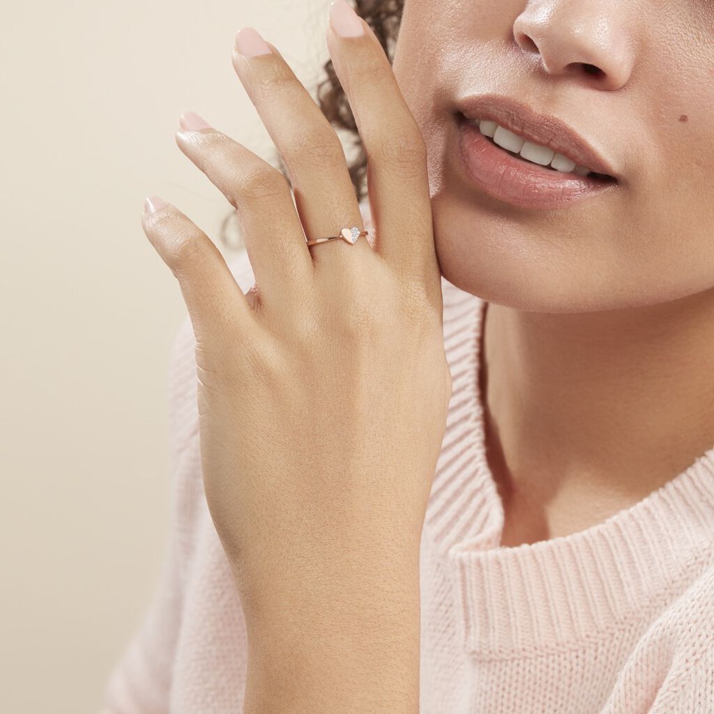Bague Emilia Or Rose Diamant