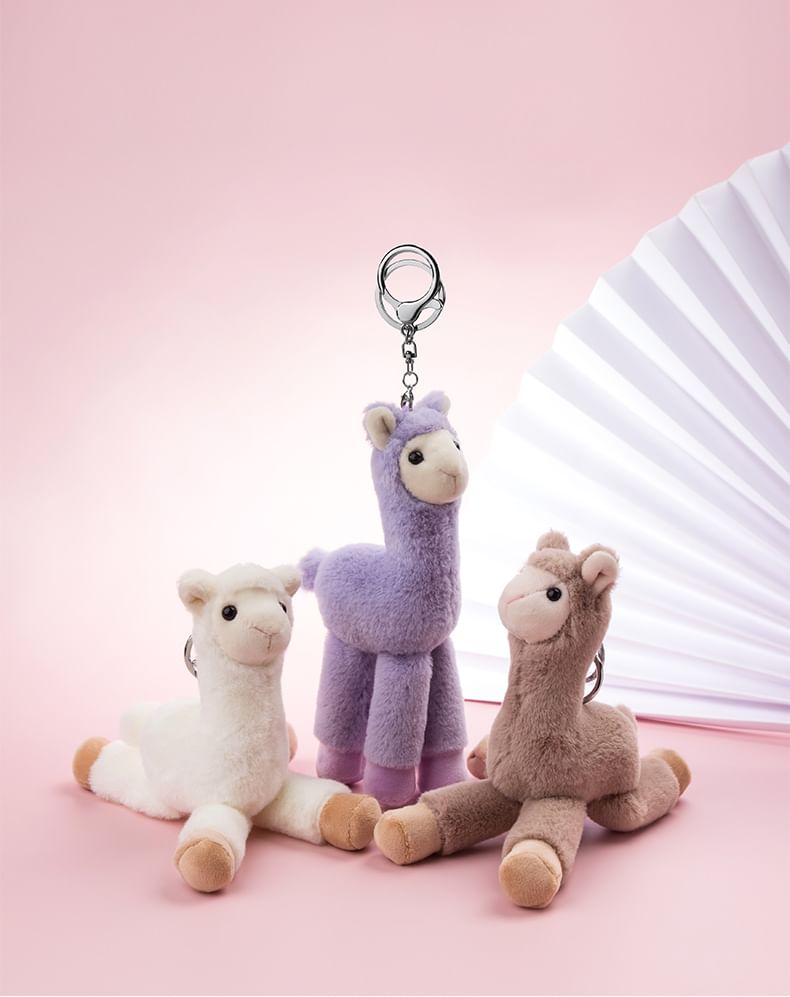 Worthbuy - Llama Chenille Tashanger Sleutelhanger