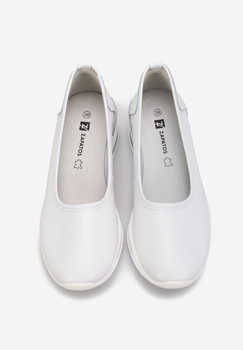 Chaussures à plateforme blancs Morgan
