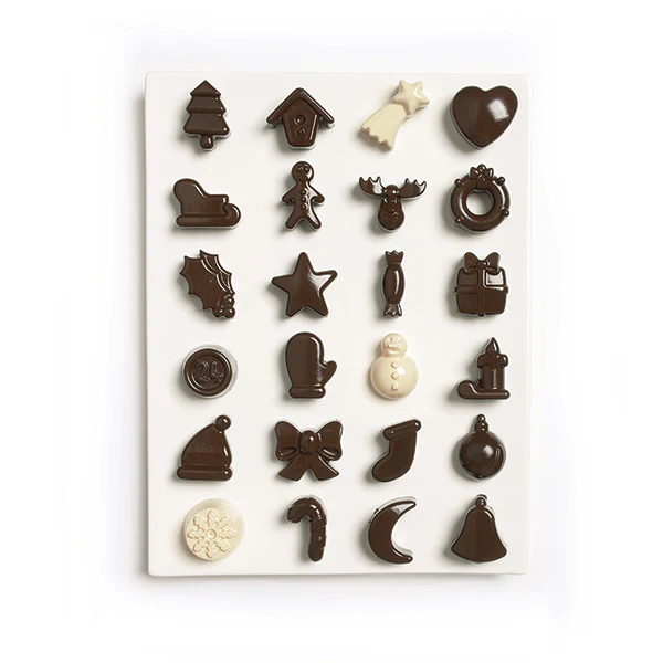 Moule à chocolats de Noël 24 empreintes Mastrad