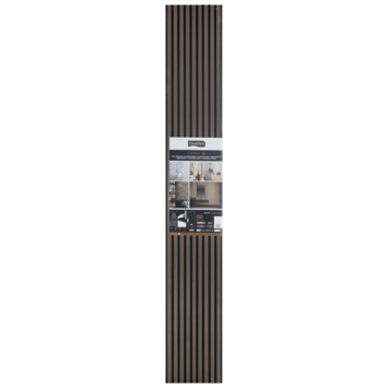Grosfillex lattenwand kunststof Element 3D Linio walnoot 2.925m2