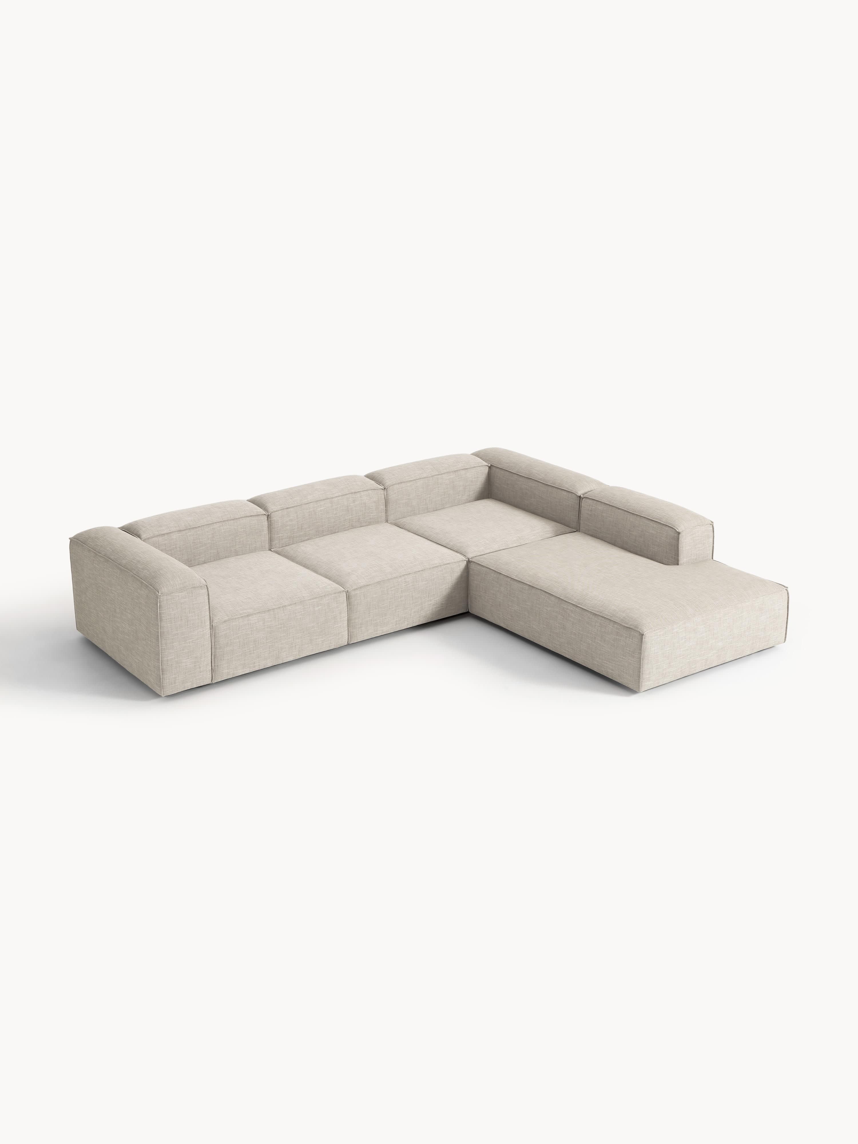 XL modulaire hoekbank Lennon van linnenmix (4-zits)