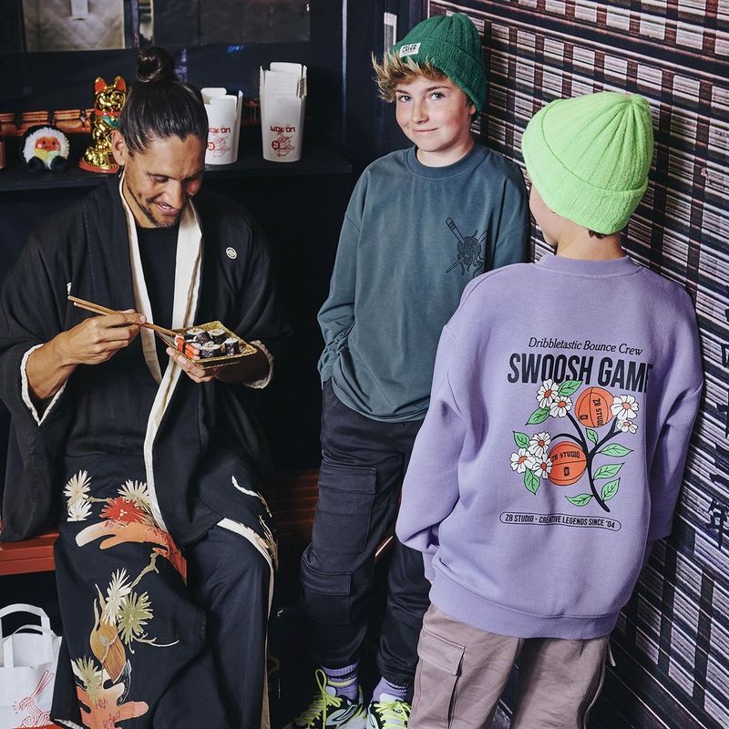Z8 - Neyo - Kids Sweater - Lila - Lange Mouwen