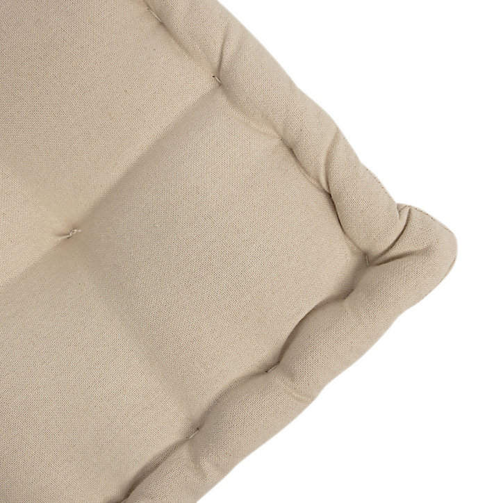 Coussin de sol Mykonos beige taupe L.45 x l.45 x ep.10cm