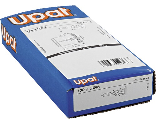 Upat gipsplaatpluggen UGM 100 stuks
