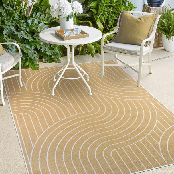 Tapis exterieur 120x170 jaune