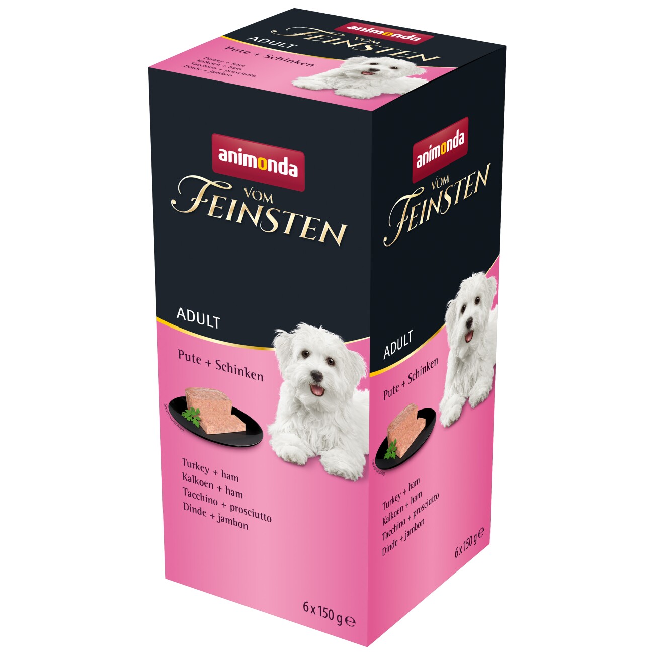 animonda Vom Feinsten Adult 6x150g Pute und Schinken