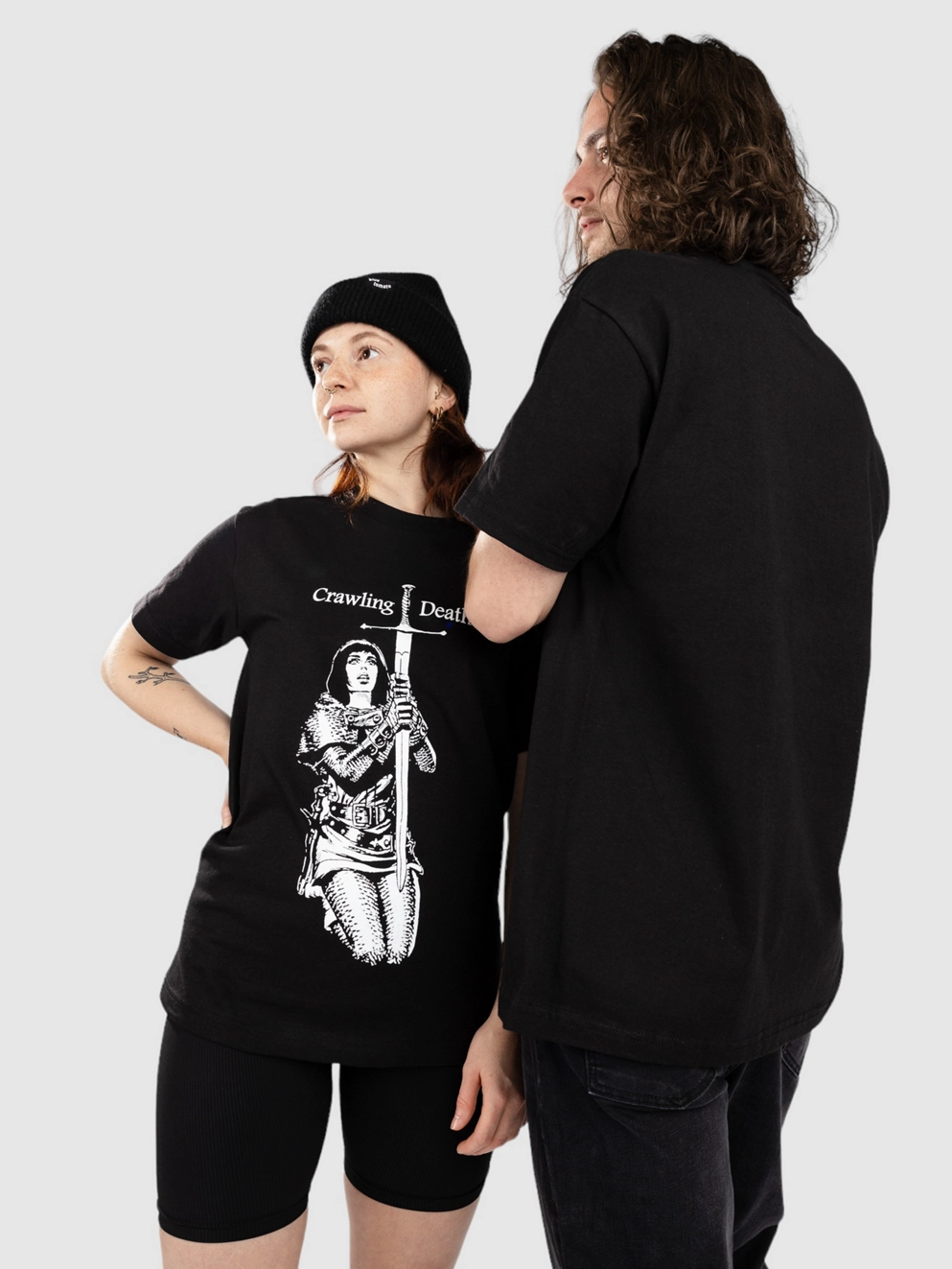 Crawling Death Sword By Wally Wood T-Shirt black