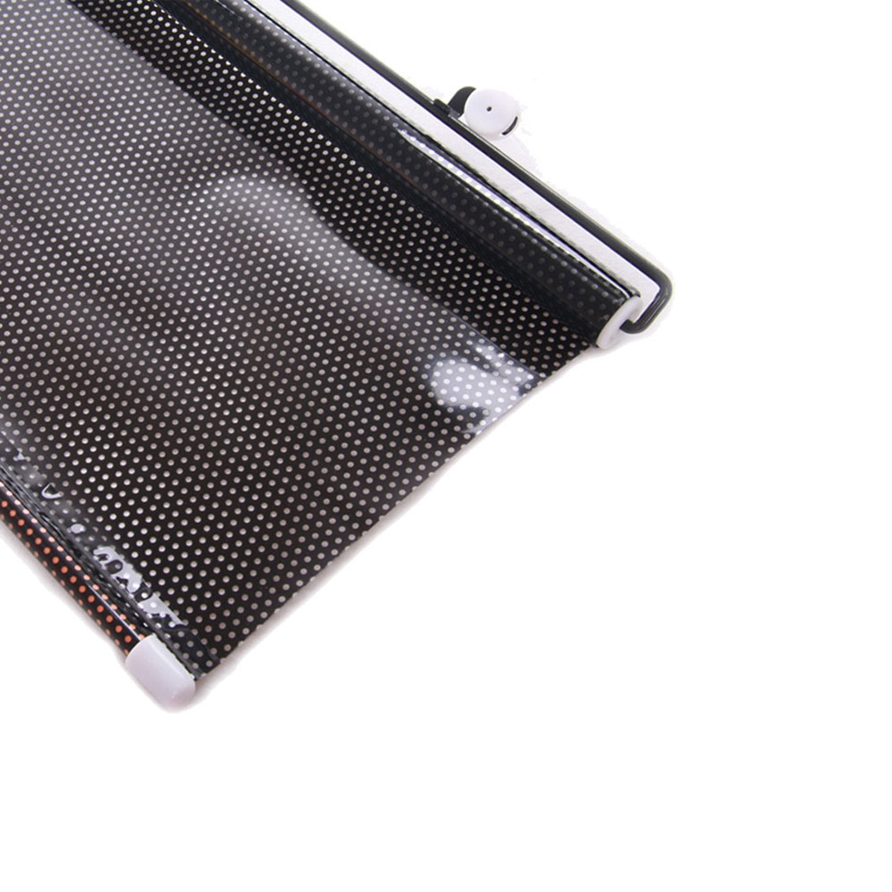 (58x125cm) Praktische Sonnenblende Sonnenschutz für das Auto mit Saugnapfhalterung - Schwarz