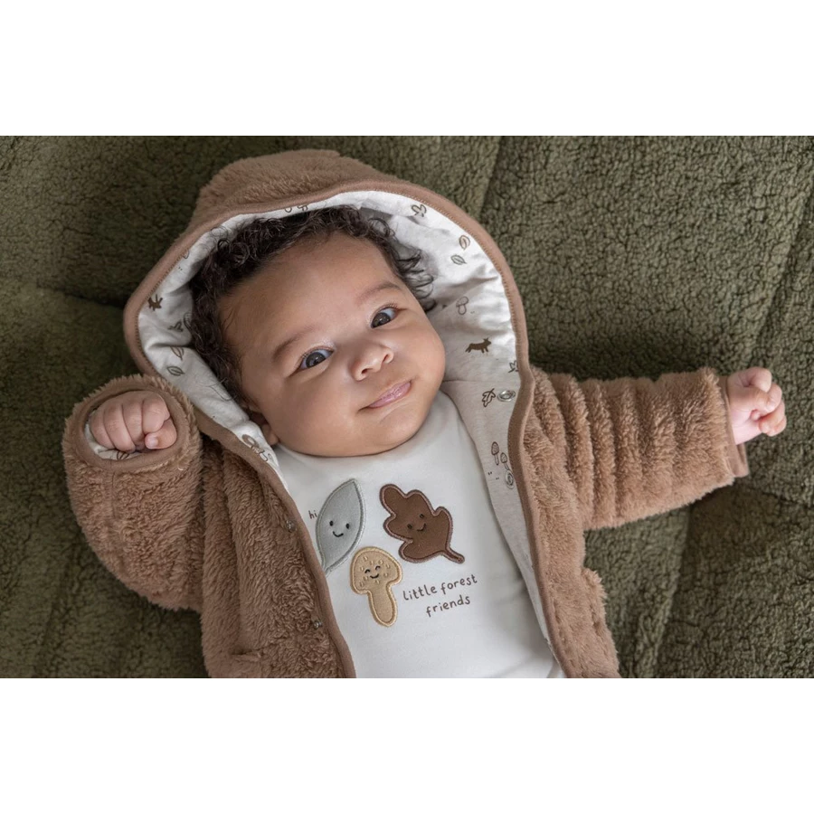 Feetje Wendejacke Little Forest Friends Taupe