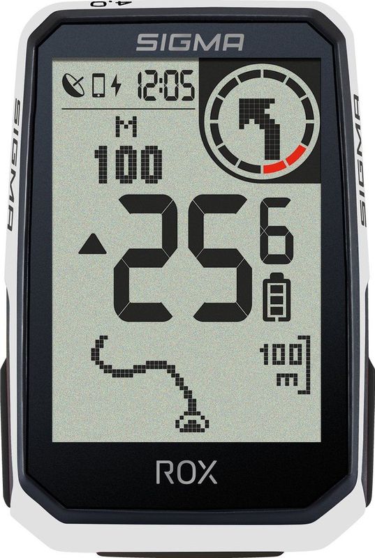 SIGMA - ROX 4.0 ENDURANCE - Fietscomputer - Wit - 40 uur looptijd - GPS met 30 functies