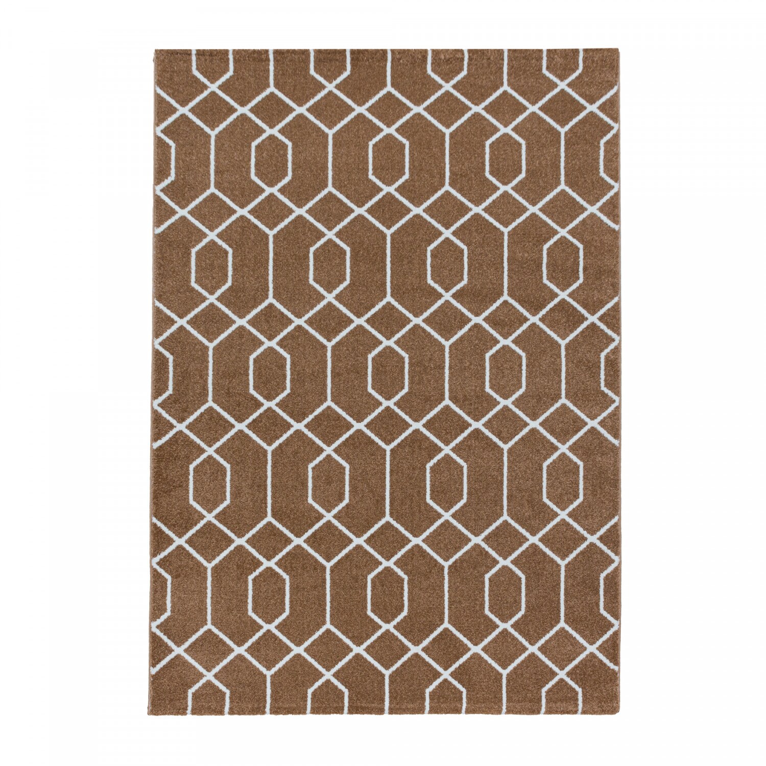 Designer Kurzflor Teppich modern design Wohnzimmer meliert kariert Höhe 10 mm