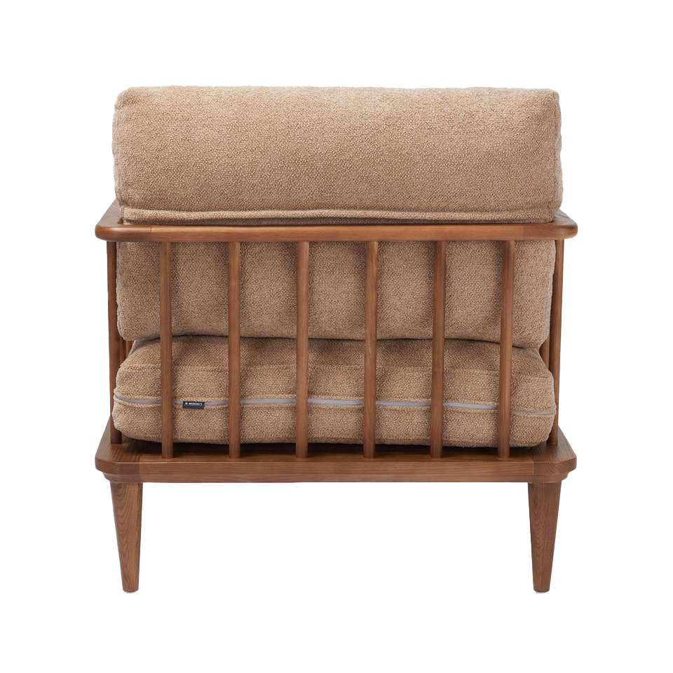 Fauteuil Woody warm beige