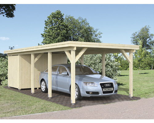 Enkele carport Palmako Karl 23,1 m² 360 x 762 cm dompelgegrond