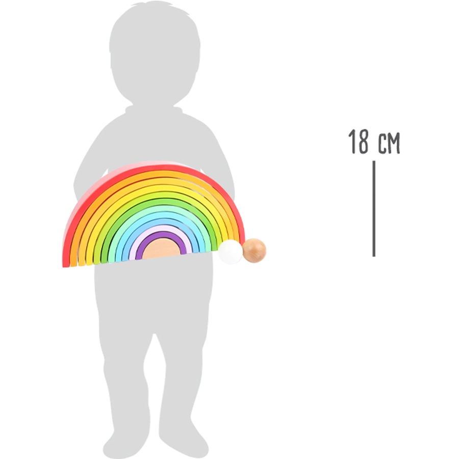 small foot® Holzbausteine Regenbogen XL