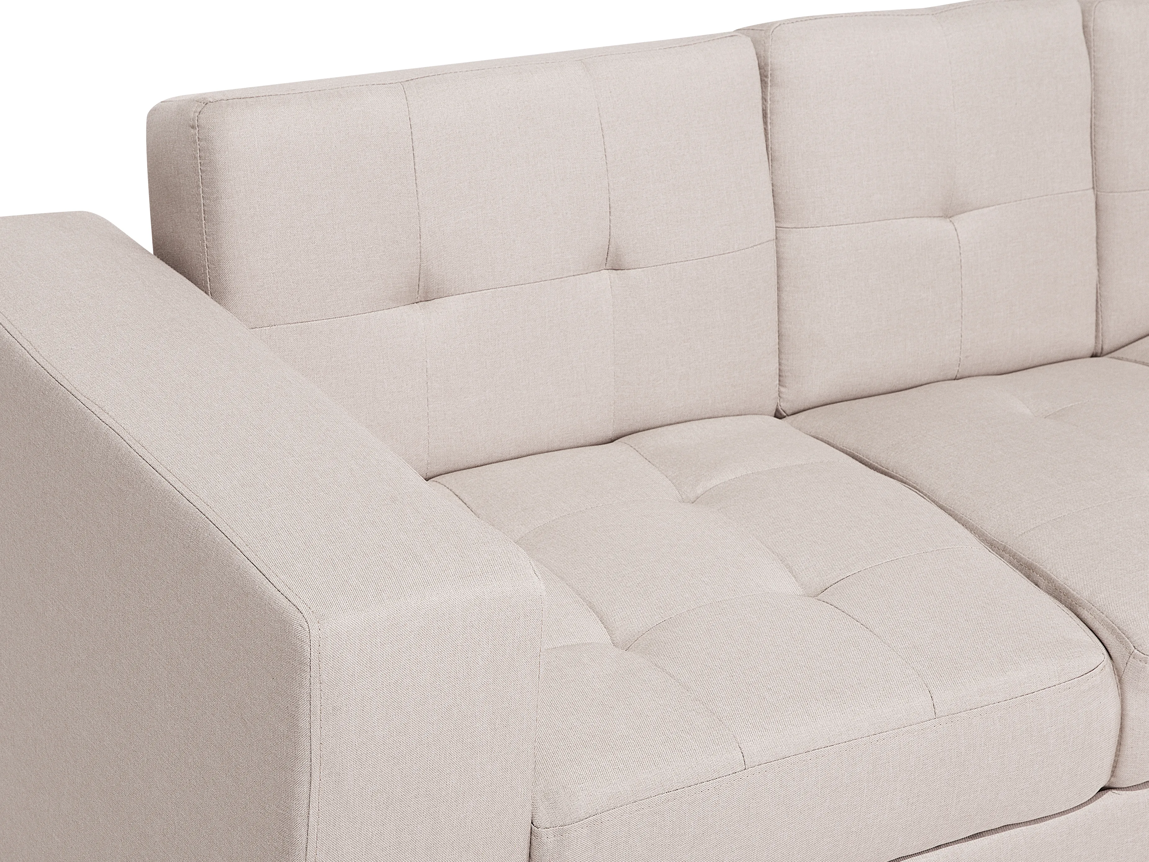 Slaapbank 3-zits FALSTER Stof Beige met opbergruimte