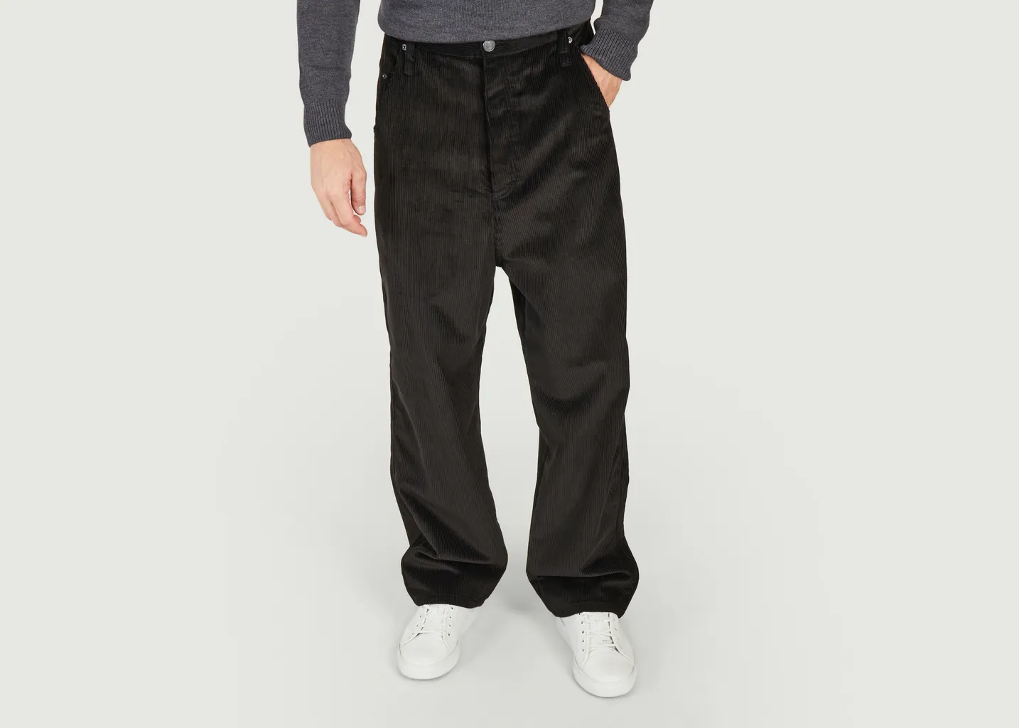 Pantalon Alex fit en velour cotelé AMI Paris