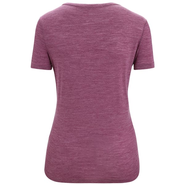 T-shirt randonnée ICEBREAKER MERINO W SPHERE II SS TEE TRAIL GO BERRY HTHR